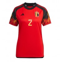 Belgia Toby Alderweireld #2 Hjemmedrakt Dame VM 2022 Kortermet